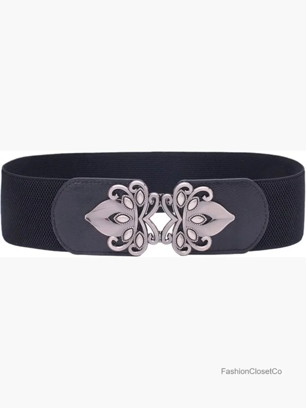 Vintage Wide Elastic Stretch Waist Belt Retro Cinch Belt
